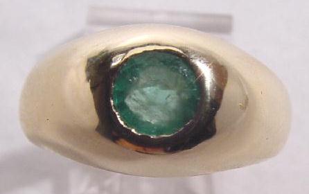 EMERALD BELCHER RING - Click Image to Close