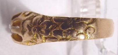VICTORIAN GOLD & DIAMOND RING - Click Image to Close